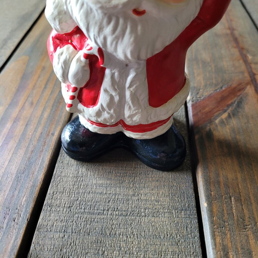 Vintage Hard Plastic Christmas Bank Santa - Picture 6 of 8